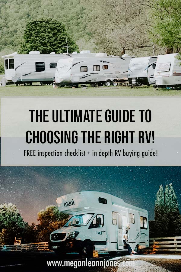 Choosing An RV - How To Find The Right RV For Your Lifestyle! - Megan Jones