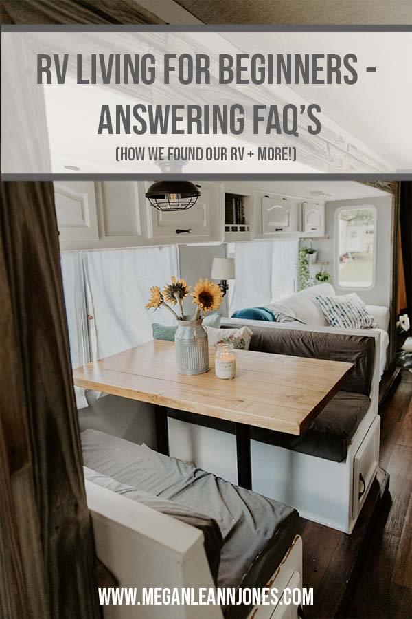 rv living for beginners